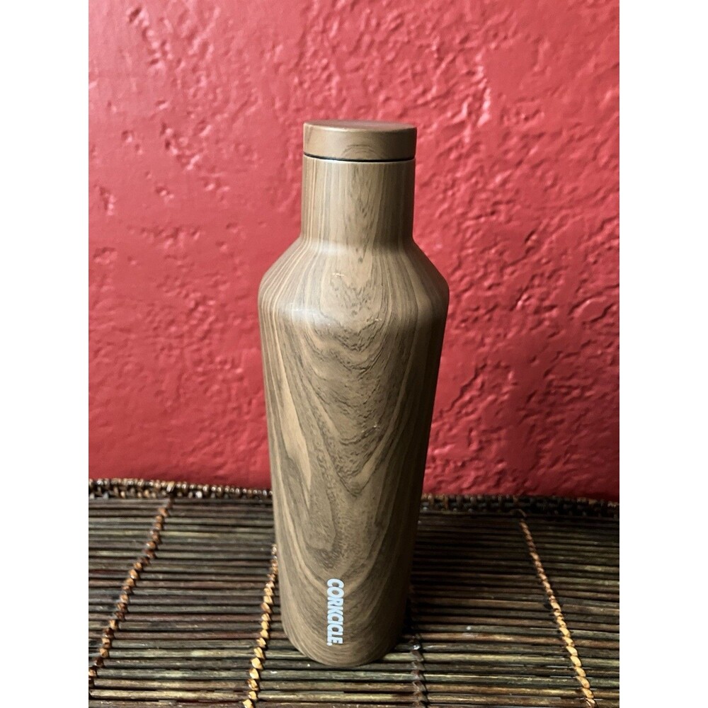 CORKCICLE Canteen Walnut Wood Stainless Steel Insulated Tumbler 25 oz.